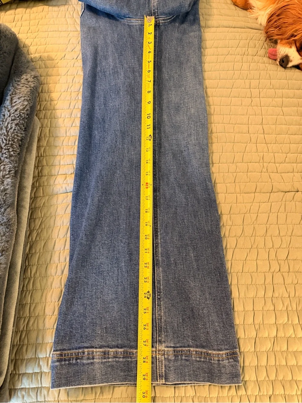 Maeve Wide-Leg Jeans in Medium Blue Denim - Picture 8 of 10